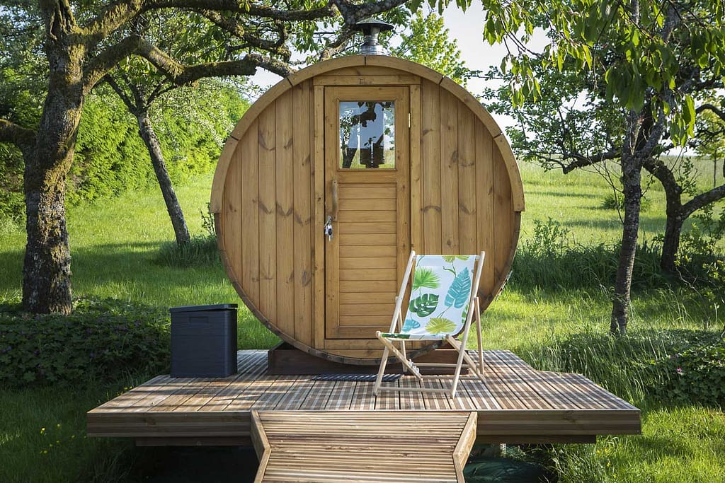 Ô P'tit nid Milie Prestations : Sauna Tiny House